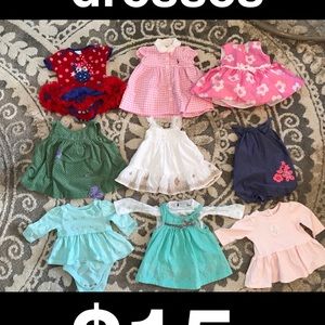 0-3 &3 month dresses